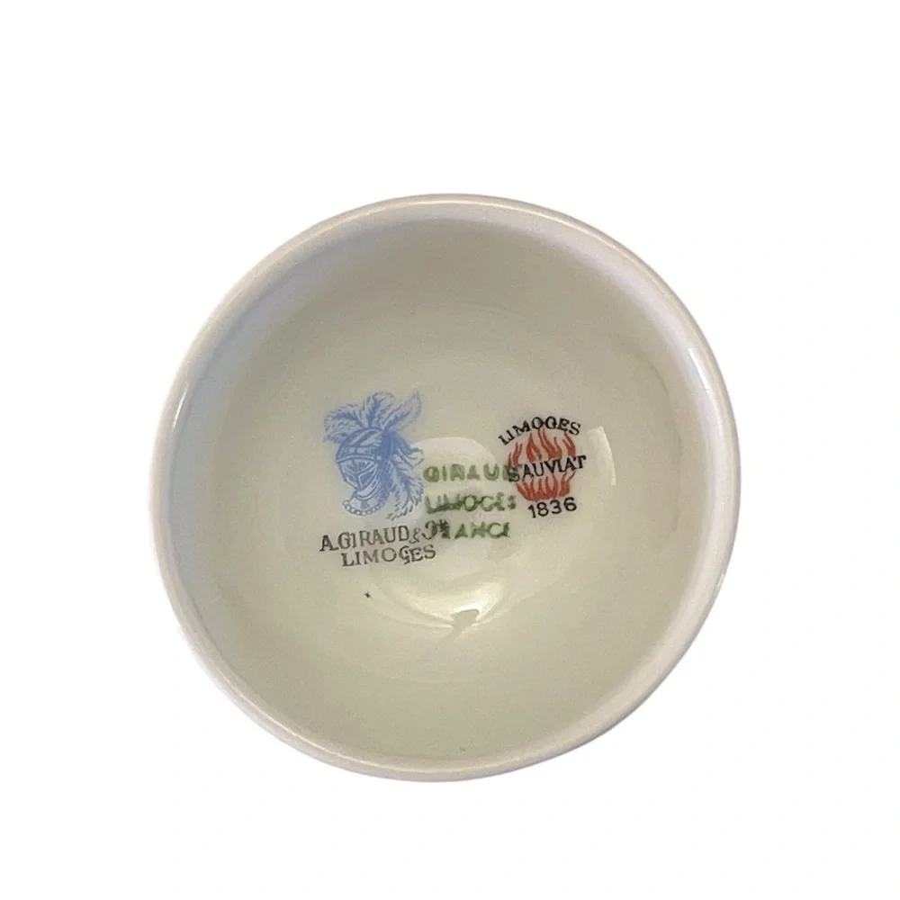 Vintage Limoges France Butterfly Themed Egg Cup